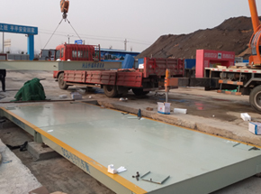 洛宁县馥郁城项目12m定额100吨地磅