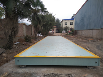 新安县万康建材一进一出150吨地磅