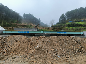 信阳商城新建坳河沙厂100吨地磅