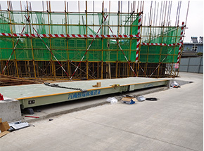 河南庞造建设工程承建孟津项目100吨地磅