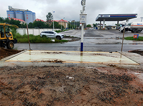 安徽六安何家庄建材砖厂30吨地磅