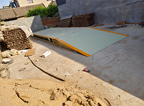 山东菏泽宫庄村收粮点30吨地磅