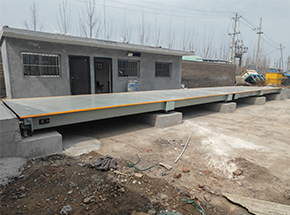 河南高峰建设集团拌和站150吨地磅       